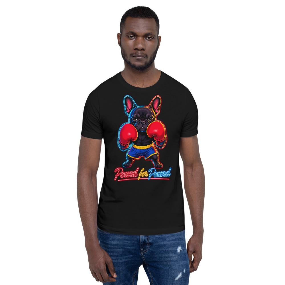 T-shirt Bouledogue Français « Boxer Champion » — Humour Sport