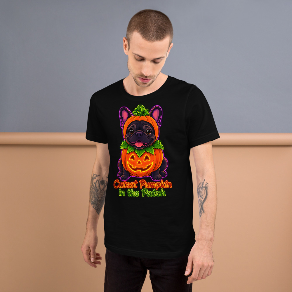T-shirt Bouledogue Français « Pumpkin Frenchie » — Humour Halloween Mignon