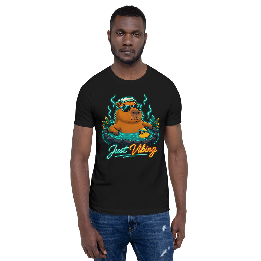 T-shirt « Capybara Vibing » — Humour Détente