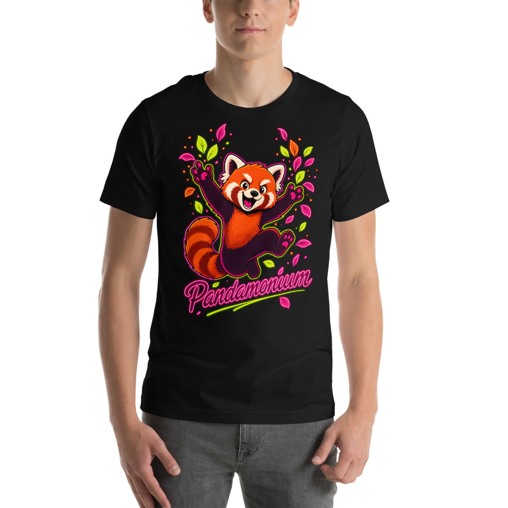 T-shirt « Pandamonium » — Humour Kawaii Coloré