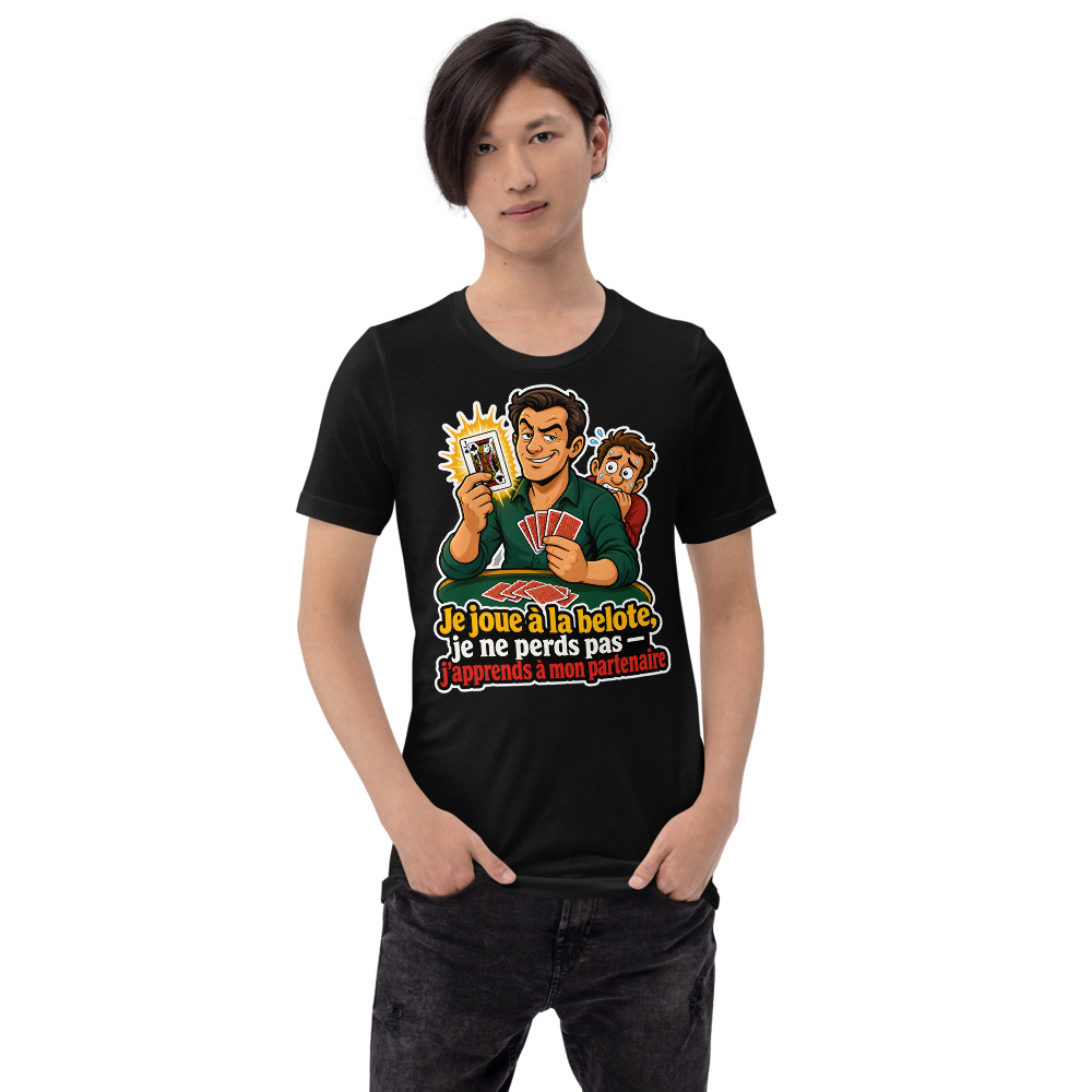 T-shirt Belote « Maître de l'Atout » — Humour Belote