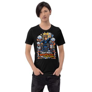 T-shirt Gaming « Disc Throne » — Humour Gaming
