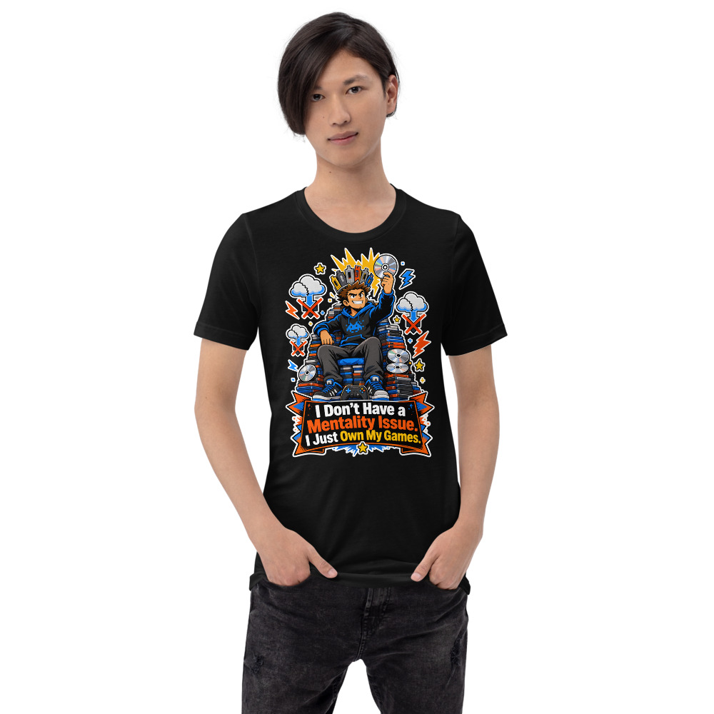 T-shirt Gaming « Disc Throne » — Humour Gaming