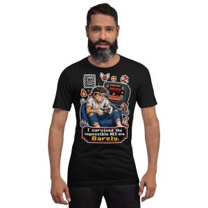 T-shirt Gaming « NES Survivor » — Humour Rétro
